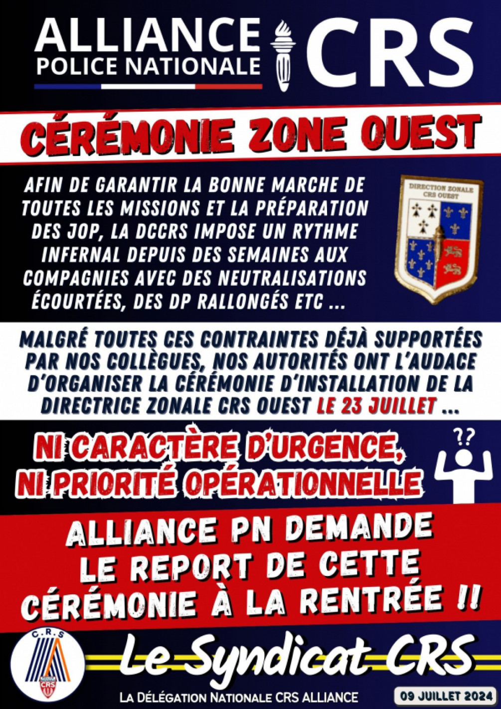 CEREMONIE ZONE OUEST